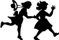 girls running flipped